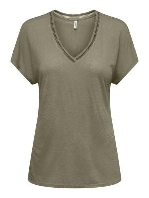 ONLPENNY S/S BATSLEEVE V-NECK TOP J
