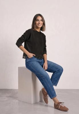 LTD QR soft melange look shirt
