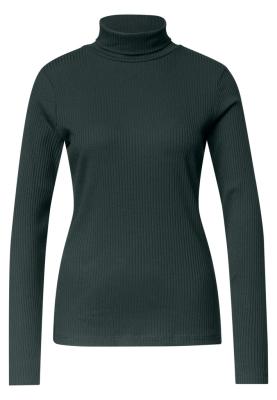 basic big rib roll neck shirt