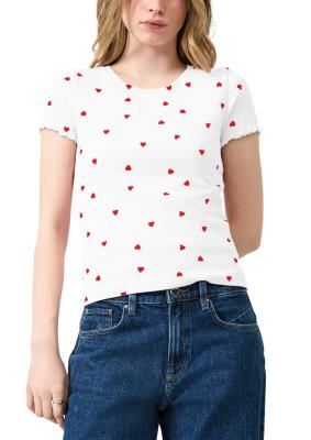 Rippshirt im All-over-Print