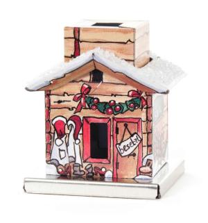 Mini-Räucherhaus im Geschenkkarton