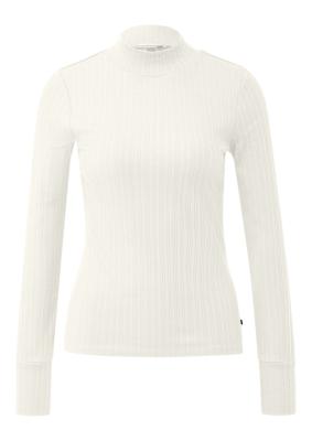 Schmales Langarmshirt mit Ribbstruktur