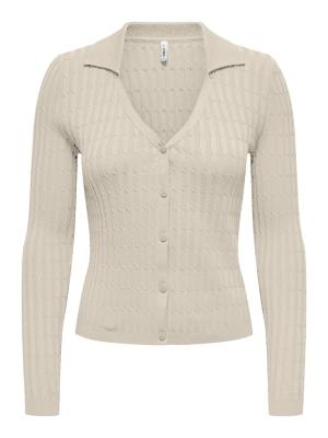 Strickjacke mit Polokragen – Klassisch & Bequem | ONLMEDDI LS CABLE POLO CC KNT