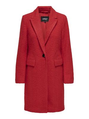 Damenmantel in kräftigem Rot – Eleganz für kühle Tage | ONLVALERIA COAT CC OTW