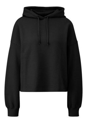 Sweatshirt mit Strukturmuster und Kapuze