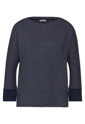 Strukturshirt im Strick-Look | 2-color knit look shirt