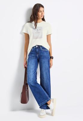 shaded partprint shirt