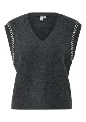 Pullunder mit Glitzersteinen