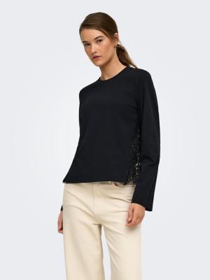 ONLLANIA L/S LACE TOP CS JRS