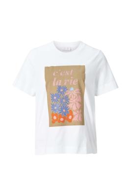 Statement-T-Shirt mit placed Print ─ 100% Bio-Baumwolle | T-Shirt take it easy organic