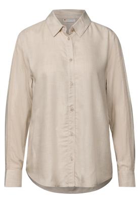 LTD QR Melange shirtcollar blo