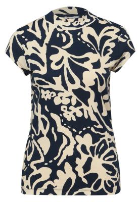 printed basic turtle neck shir