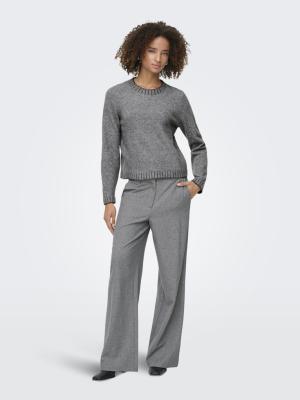 ONLFINA LS STITCH O-NECK CC KNT