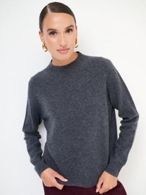HOCHWERTIGER KLASSIKER: Kaschmir-Mix Pullover mit Rundhalsausschnitt