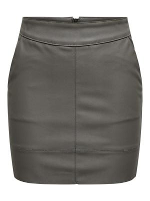 Schwarzer Minirock in Lederoptik | ONLBASE FAUX LEATHER SKIRT OTW