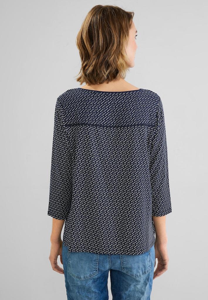 StreetOne Feminines Damenshirt | minimal printed Style Evi • Damen T-Shirt  3/4 Arm • Shirts • Rühle × INDIGO Online-Shop