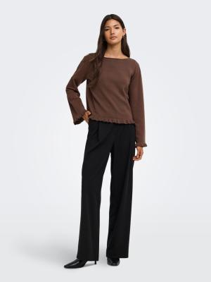 ONLCINDEREL LS LOOS FRILL O-NECK CC