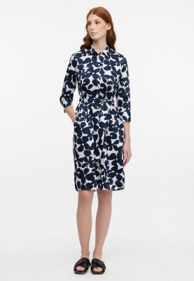 Modern, feminin, bequem – das ETERNA Blusenkleid mit Print | Bluse 7135 R368