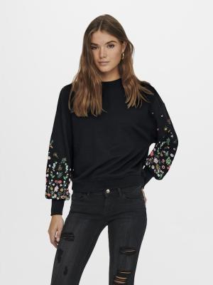 Sweatshirt | ONLBROOKE L/S O-NECK FLOWER SWT NOO