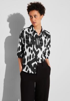 Sommer Leinenbluse | LS_Office_Printed shirtcollar