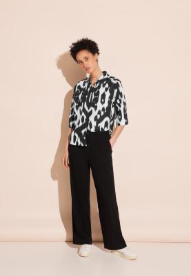 Sommer Leinenbluse | LS_Office_Printed shirtcollar