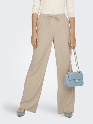 ONLGOA MW LINEN BL PULL-UP PANT CC