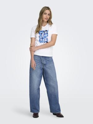 ONLKITA REG S/S PRINT TOP NOOS