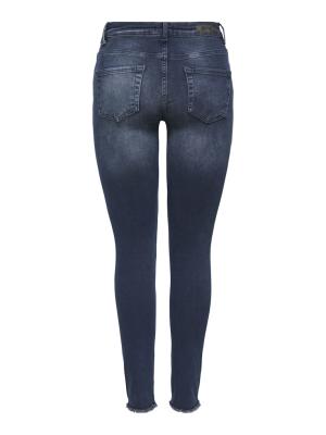 Knöchellange Skinny Fit-Jeans | ONLBLUSH LIFE MID SK ANK RAW REA409