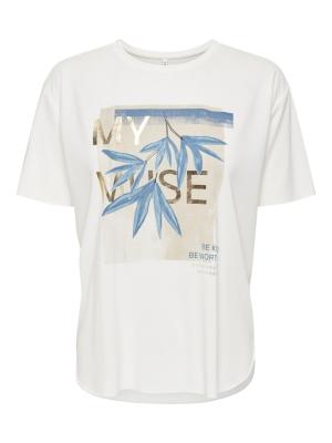T-Shirt mit Print | ONLFREE LIFE S/S PRINT TOP BOX JRS