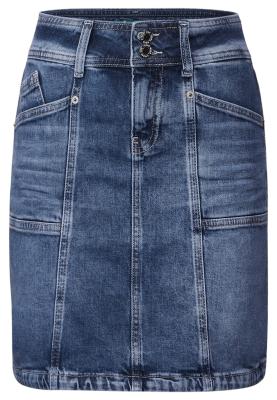 Jeansrock in blauer indigo Waschung | Denim-Skirt,hw,indigo