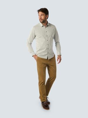 Elegantes Herrenhemd mit dezentem Muster | Shirt Stretch Allover Printed