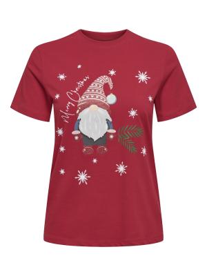 Weihnachtliches T-Shirt für festliche Stimmung | ONLXMAS LIFE YRSA CHRISTMAS S/S TOP