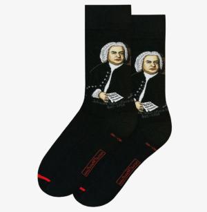 Tragbare Kunst von MuseArta: Socken „Johann Sebastian Bach“