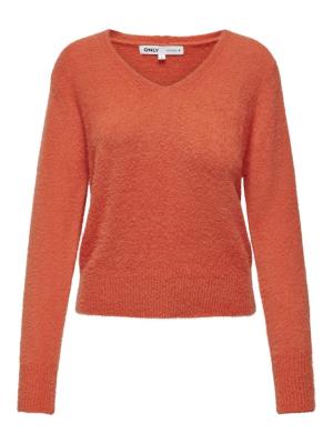 Pullover mit V- Ausschnitt | ONLELLA PIUMO LS V-NECK KNT