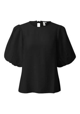 Kurzarmbluse mit voluminösem Puffarm