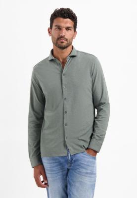 Modernes Herrenhemd mit Struktur – gepflegter Look mit Komfort | Shirt Jersey Melange Stretch