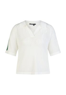 Polo Pullover mit Kontraststreifen