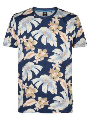 T-Shirt mit floraler Allover-Print – von Petrol Industries