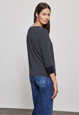 Strukturshirt im Strick-Look | 2-color knit look shirt