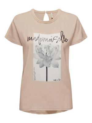 T- Shirt mit grafischem Print | ONLFAUNA REG S/S FLOWER TOP BOX JRS