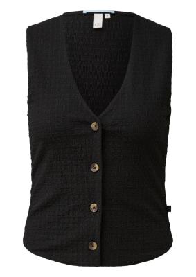 Elastische Jerseyweste aus strukturierter Ware