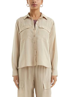 lässige Viskosemix-Bluse