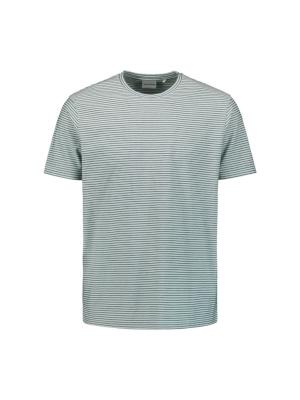 T-Shirt Crewneck Garment Dyed Stripes