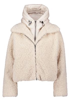 Amber & June – Kuschelige Plüschjacke mit Kapuze