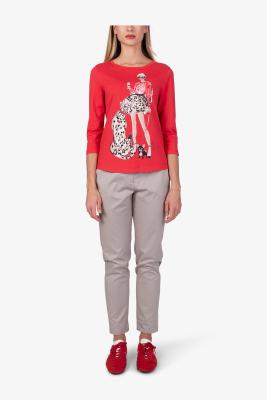 Sportalm Shirt – Kunstvolle Illustration mit glamourösen Akzenten