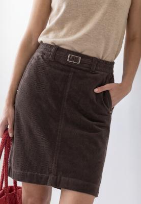 corduroy skirt_solid
