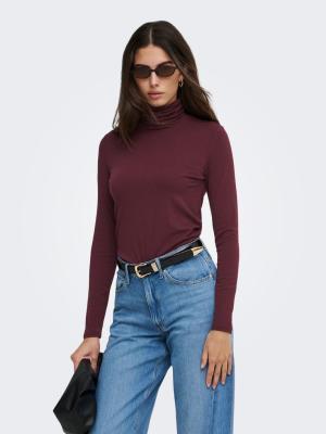 ONLSIA L/S ROLL NECK TOP BOX JRS