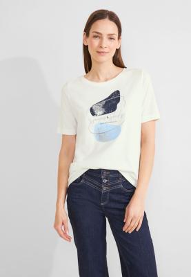 Kurzarmshirt | foil part print shirt