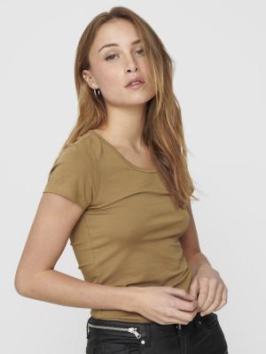 Basic-T-Shirt | ONLLIVE LOVE LIFE S/S ONECK TOP NOO