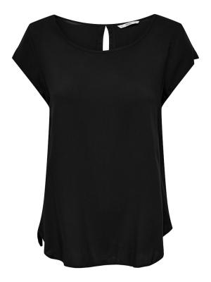 Kurzarm Bluse aus Viskose | ONLNOVA LIFE VIS S/S TOP SOLID